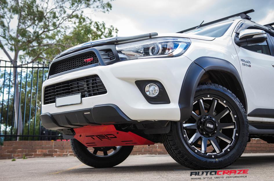 TOYOTA HILUX N80 4WD GRID GD05 MATTE BLACK MILLED ACCENTS